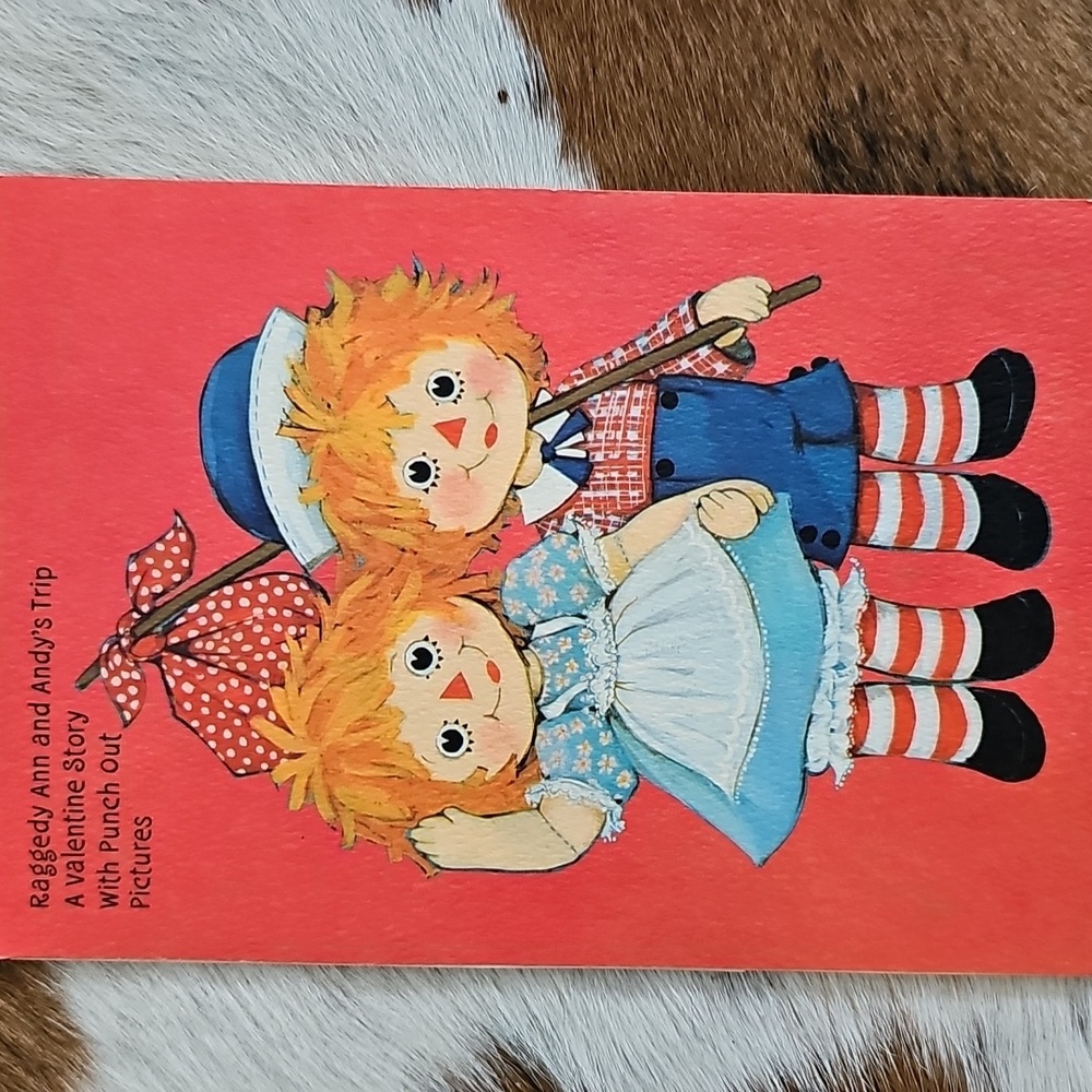 Raggedy Ann and Andy vintage Valentine